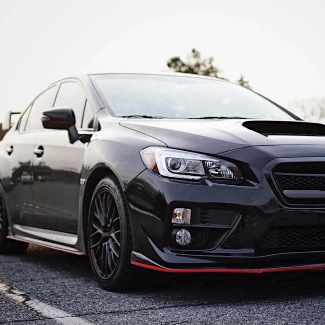 JDMuscle [15-17 WRX/STI] OEM / STI Style Aero Kit Gloss Black with Color Accent *Special Order*