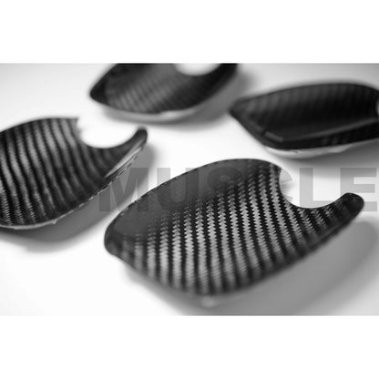 JDMuscle [15-21 WRX/STI] Pre-preg Carbon Fiber Door Bowl Inserts *Clearance*No Returns*