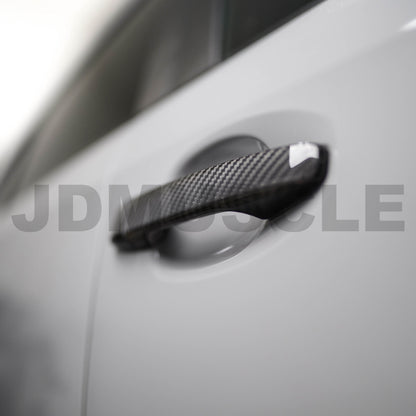 JDMuscle [15-21 WRX/STI] Pre-preg Carbon Fiber Door Handle Covers