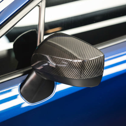 JDMuscle [15-21 WRX/STI] Pre-preg Carbon Fiber Side Mirror Covers w/o Turn Signal