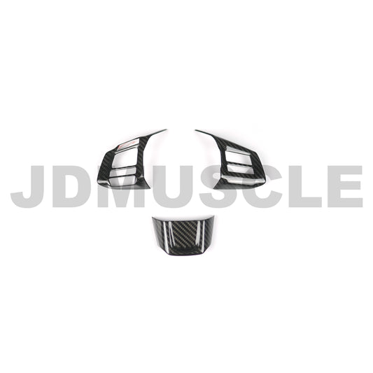 JDMuscle [16-19* WRX MT / STI] Pre-preg Carbon Fiber Steering Wheel Covers