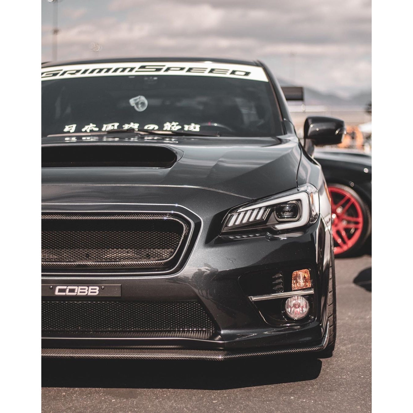 JDMuscle [15-17 WRX/STI] OE Style Carbon Fiber Front Lip *Special Order*