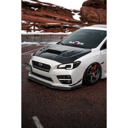 JDMuscle [15-17 WRX/STI] VR Style Carbon Fiber Front Bumper Lip *Clearance*No Returns*