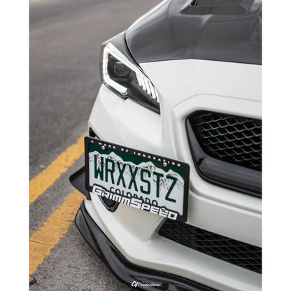 JDMuscle [15-17 WRX/STI] VR Style Carbon Fiber Front Bumper Lip *Clearance*No Returns*