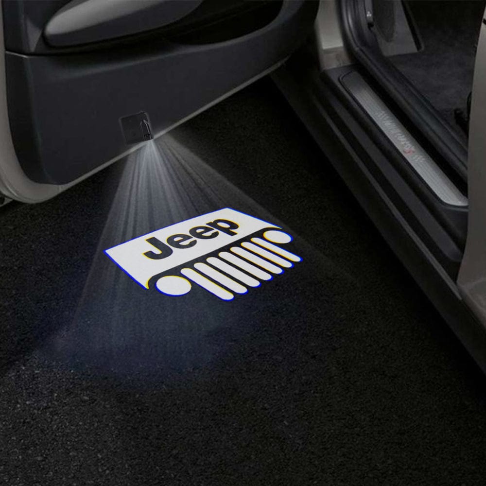 Jeep Compass Door Stick On Puddle Lights Various Designs 2007-2026