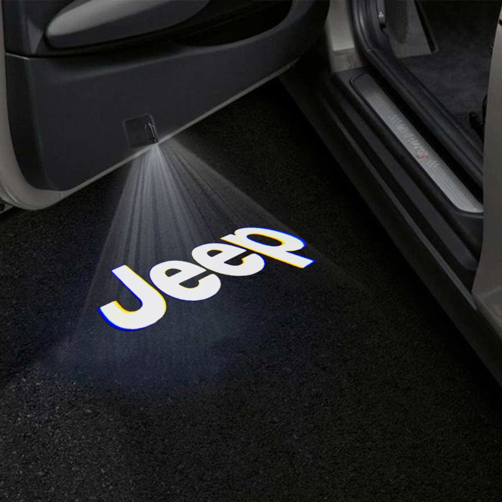 Jeep Wrangler Sahara Door Stick On Puddle Lights Various Designs 1997-2026