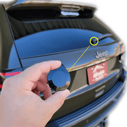 ZSPEC 44mm Rear Wiper Hole-Cover/Cap/Plug, Weatherproof, fits holes 16mm-30mm, Black