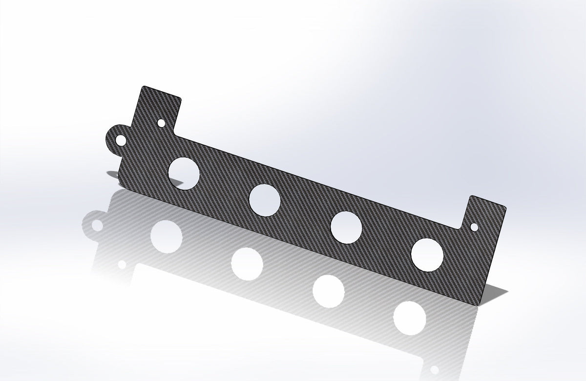 CARBON FIBER K Series Spark Plug Cover INSERT K20 K24 RSX TSX Si with 4 cutouts