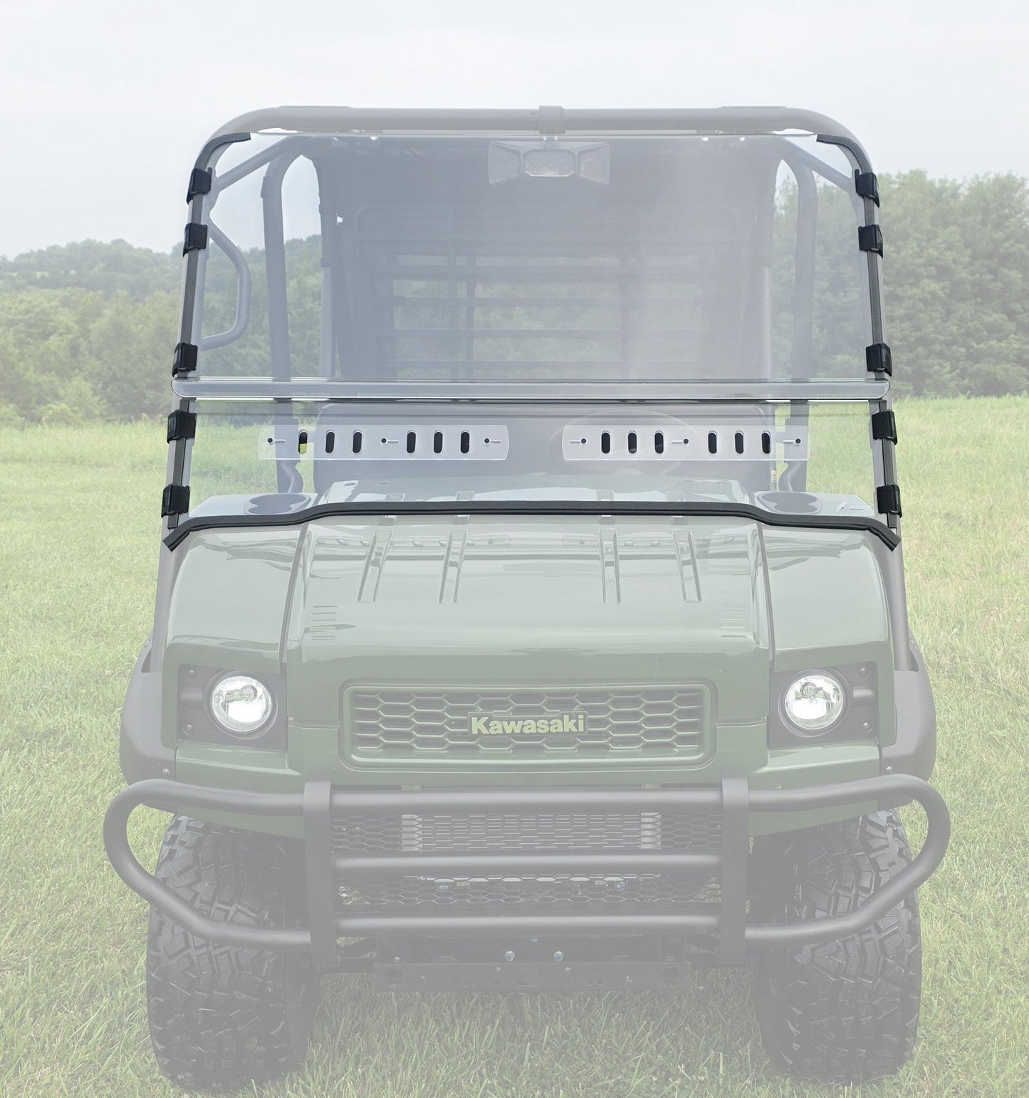 Kawasaki Mule 4000/4010 Trans - 2 Pc Scratch-Resistant Windshield