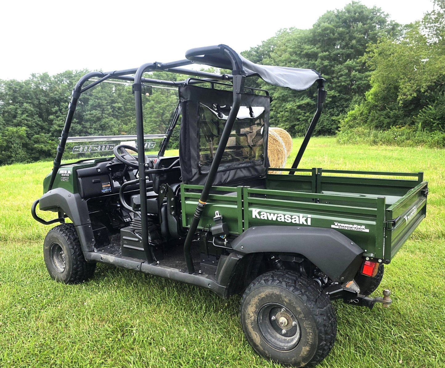 Kawasaki Mule 4000/4010 Trans - Soft Back Panel with Mesh/Vinyl Window