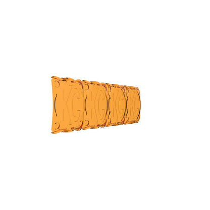 KC HiLiTES FLEX ERA LED Light Bar 10in. Light Shield - Amber (SHIELD ONLY)