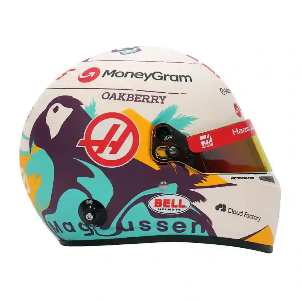 Bell HP77 Kevin Magnussen 1:2 Scale F1 Mini Helmet | Haas 2024 F1 Season