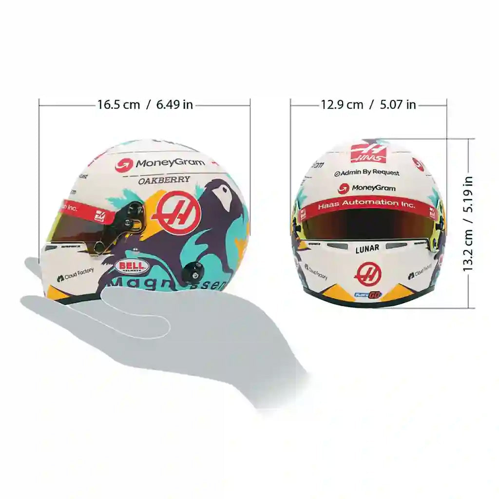 Bell HP77 Kevin Magnussen 1:2 Scale F1 Mini Helmet | Haas 2024 F1 Season