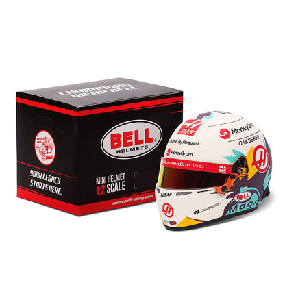 Bell HP77 Kevin Magnussen 1:2 Scale F1 Mini Helmet | Haas 2024 F1 Season