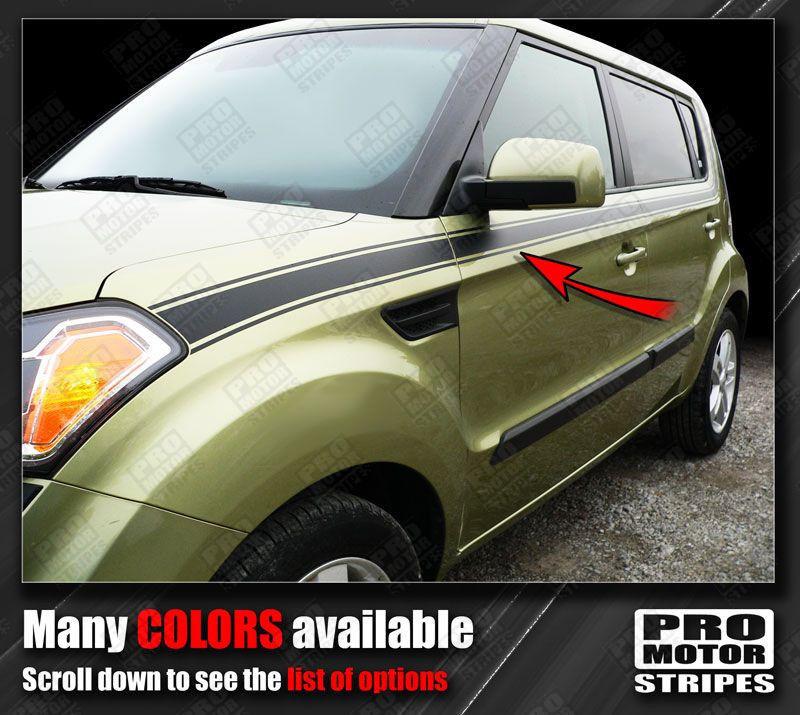Kia SOUL 2008-2019 Side Upper Accent Sport Stripes