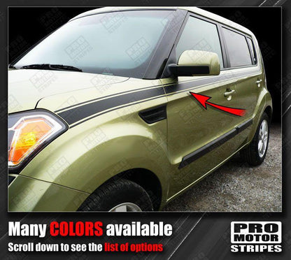 Kia SOUL 2008-2019 Side Upper Accent Sport Stripes
