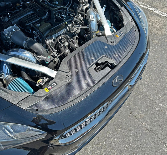 Kia Stinger (2018-2023) Carbon Fiber Radiator Cover Overlay