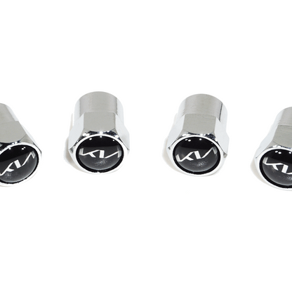 Chrome Valve Stem Tire Caps, Style: KIA