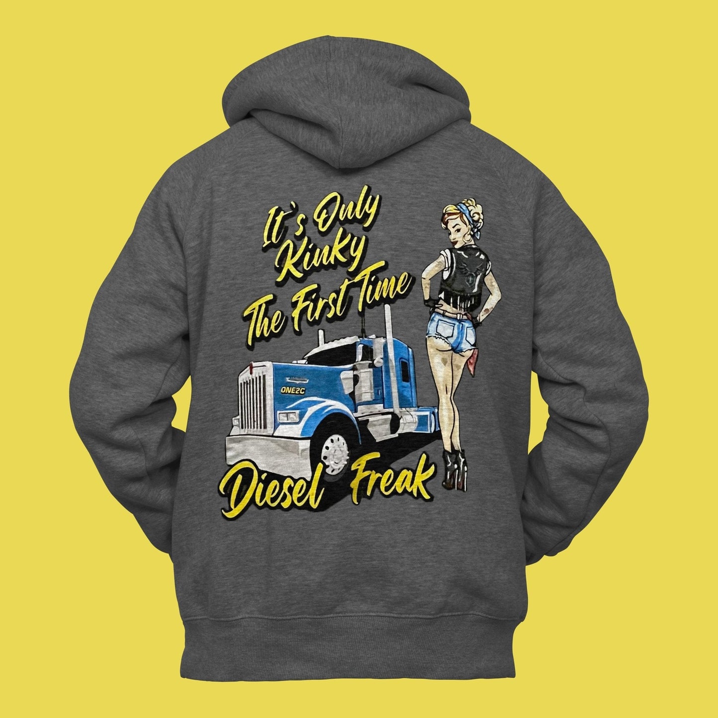Kinky Pin-Up Grey Hoodie