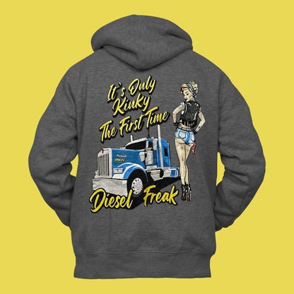 Kinky Pin-Up Grey Hoodie