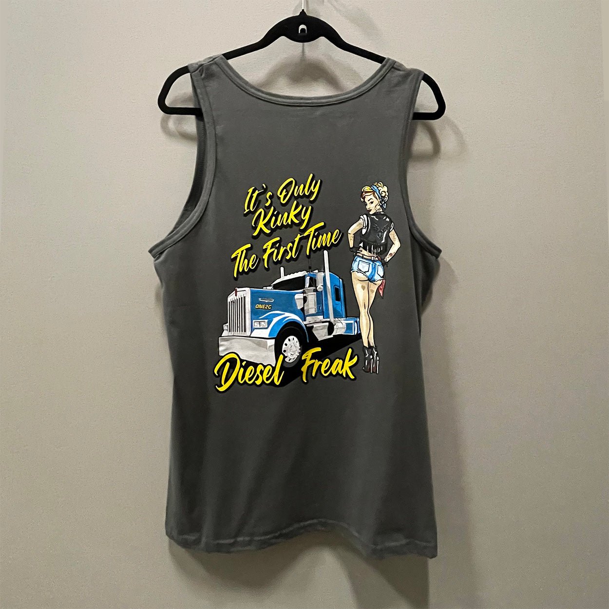 Kinky Pin Up Grey Tank Top