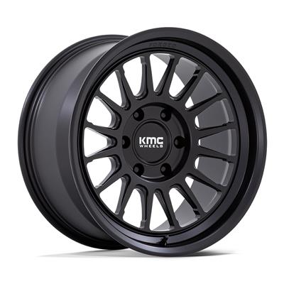 KM447 18X9 6X5.5 S-BLK -12MM