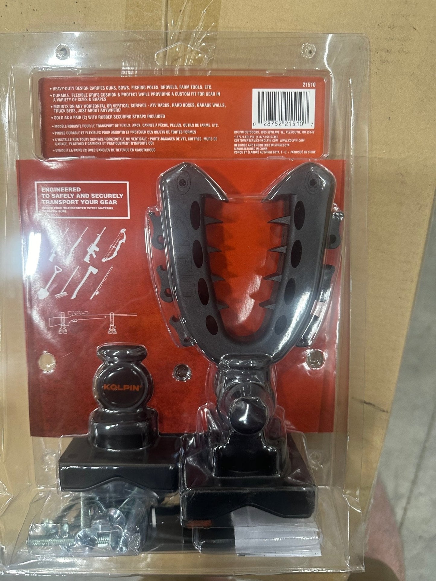 Kolpin adjustable rifle rack universal fit