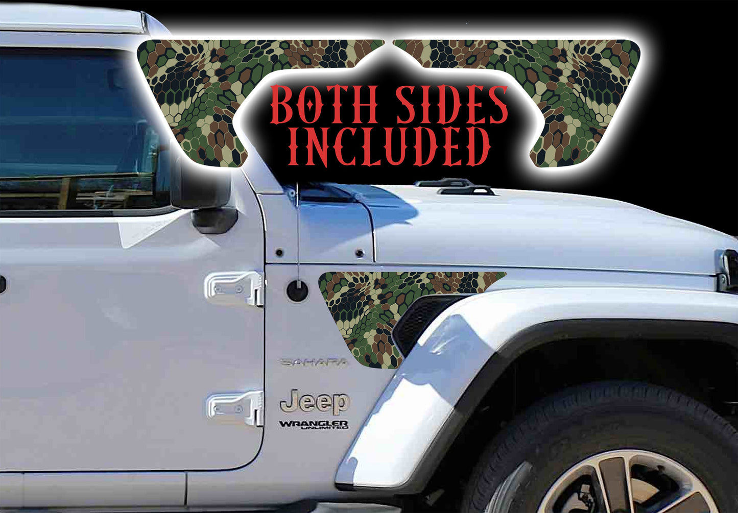 Kryptek camo fender vent for the JL or JT 2018 or newer 57