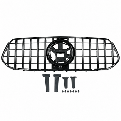 Gloss Black GTR Style Front Grille for Mercedes Benz GLE AMG W167