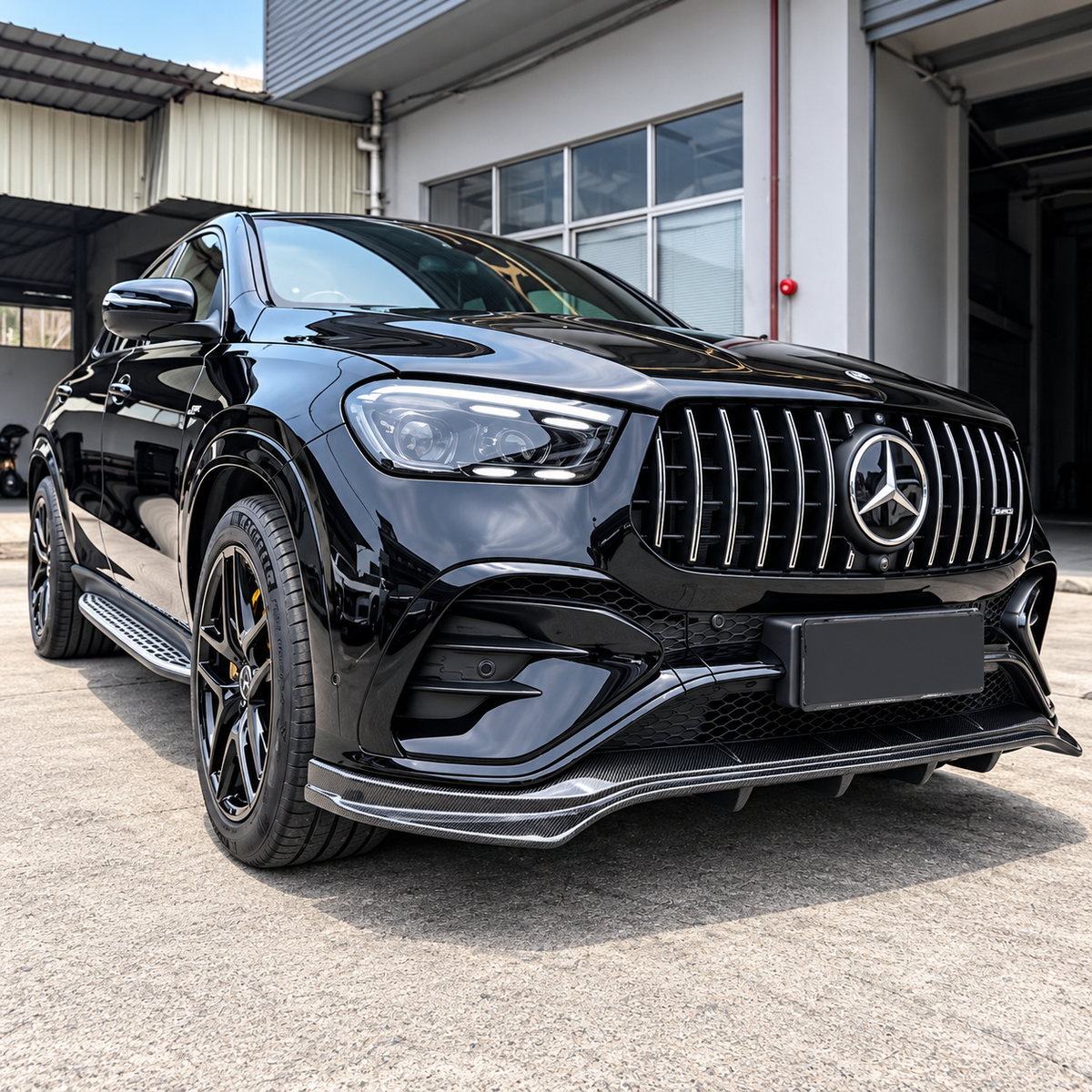 4PC LD Style Carbon Fiber Aerodynamic Body Kit for Mercedes GLE Coupe