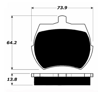 Porterfield Brake Pads for 1980 TRIUMPH TR 7 5 Speed