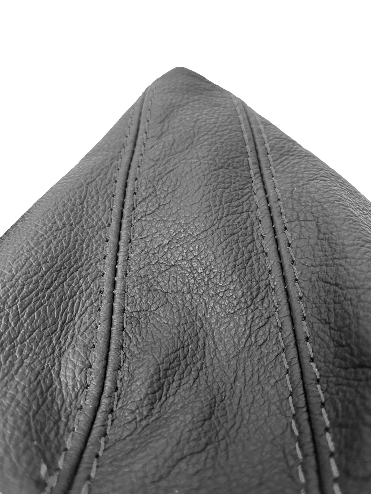 For 2005-2013 BMW E91 E92 E93 Genuine Leather Parking Brake & Shift Boot Cover In Black