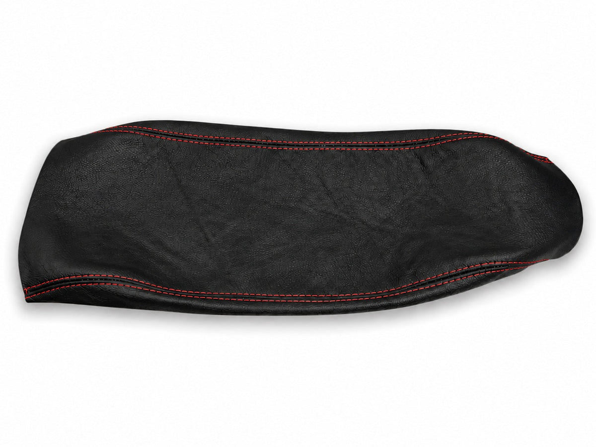 Black Leather Center Console Armrest Cover For Chevrolet Corvette C5 1997-2004