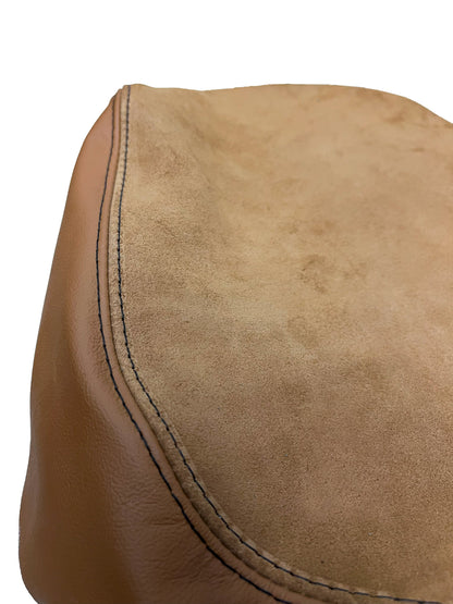 For 2015 2016 2017 2018 2019 Chevy Corvette C7 Kalahari Brown Suede & Leather Console Armrest Cover