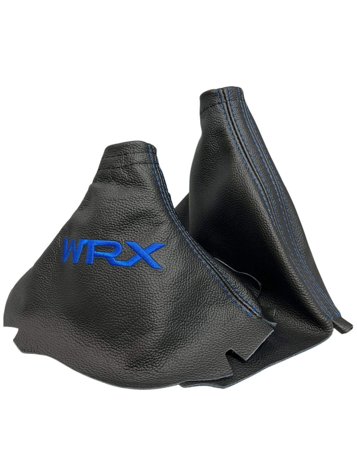 Leather Handbrake & Shift Boot Cover with Embroidery for Subaru Impreza WRX Non STI
