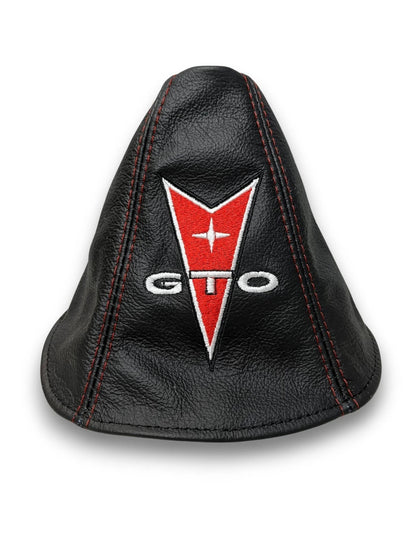 Custom Embroidered Leather Shift Boot Cover for Pontiac GTO 2004 - 2006