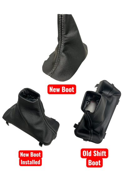 Black Leather Automatic Shift Boot Cover For Ford F150 2015 2016 2017 2018 2019 2020