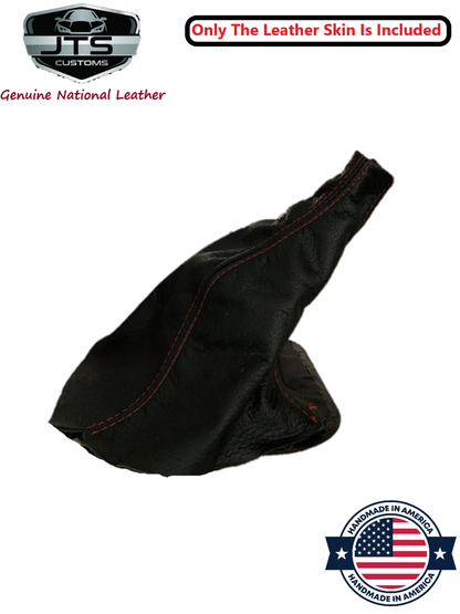 Leather MANUAL Shift Boot Cover In Black 1987 1988 1989 1990 1991 1992 1993 Ford Mustang GT Convertible Coupe