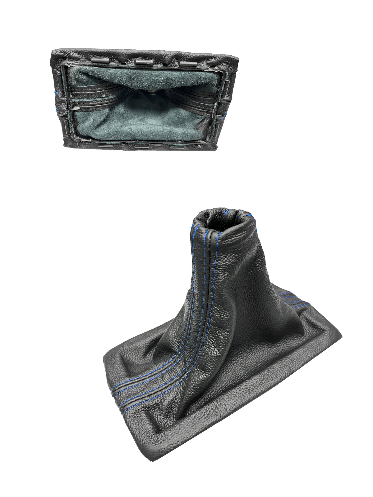 Genuine LEATHER Shift Boot Cover + Frame Fits For Ford Mustang GT 2005 2006 2007 2008 2009