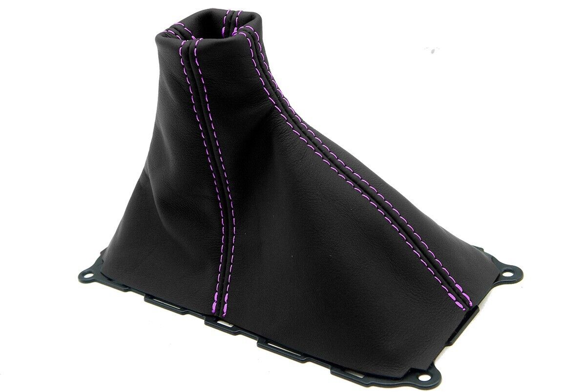 Leather Manual Shift Boot Cover + Frame For Ford Mustang GT 2010 2011 2012 2013 2014
