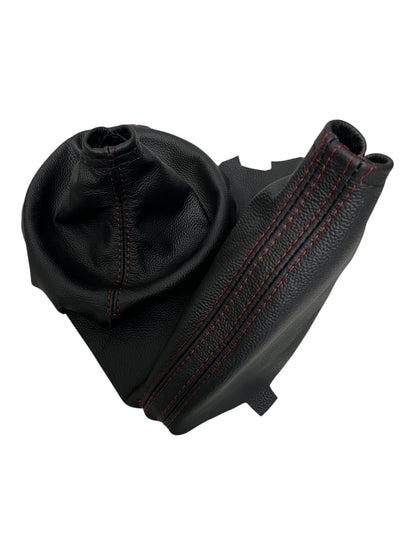 2017 - 2021 Subaru WRX Non STI Real Leather Shift and E-brake Boot Set