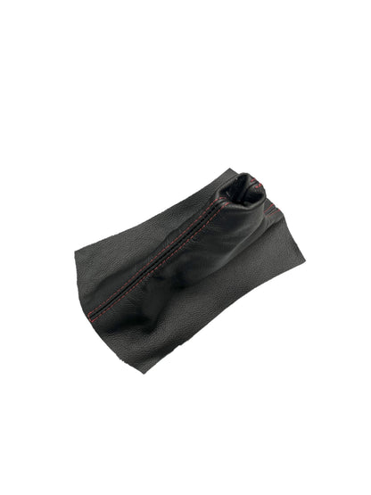Red Stitch Leather Parking Brake & Shift Boot Cover For Ford Mustang GT 2005 2006 2007 2008 2009