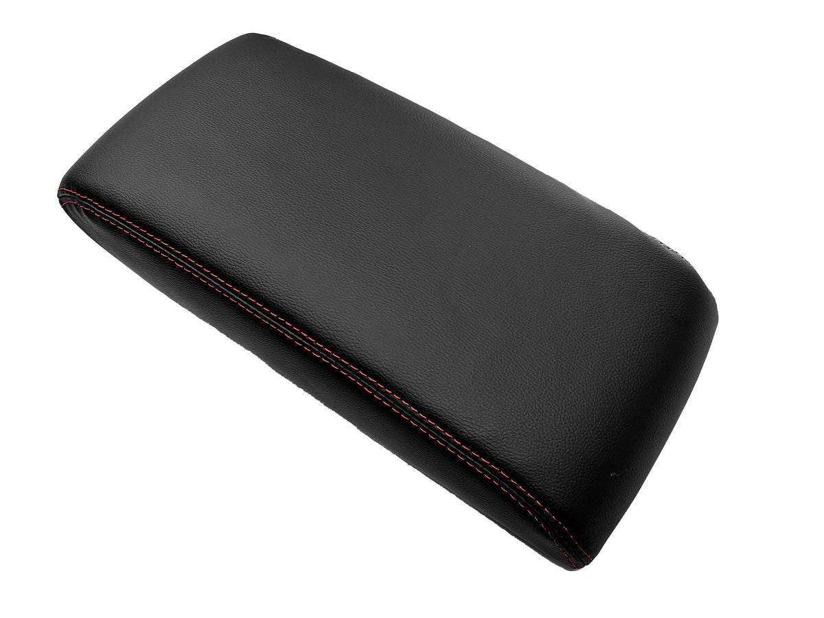 Black Leather Console Armrest Cover Compatible With 2015-2019 Subaru Legacy Outback