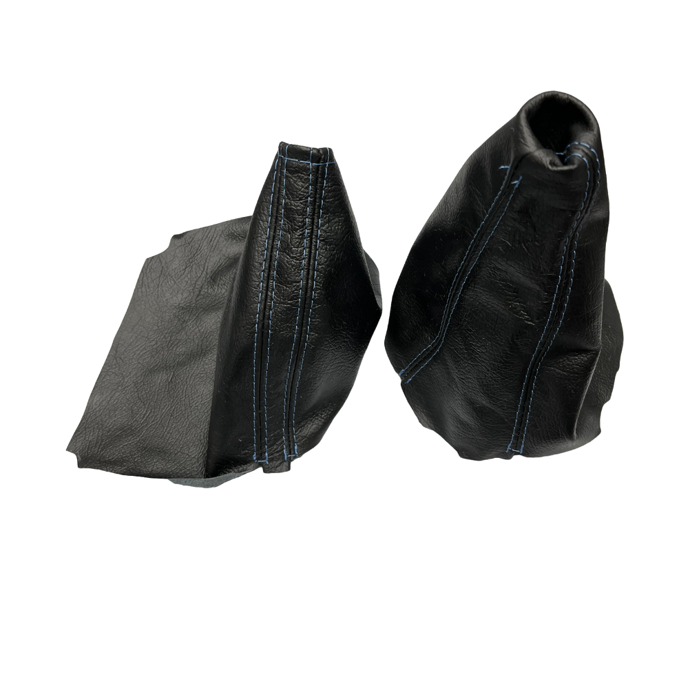 For 2003-2010 Subaru Legacy Outback Genuine Leather Parking Brake & Shift Boot Cover Set