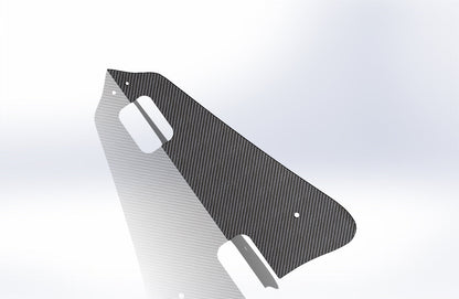 NEW CARBON FIBER Pickguard Truss & Ring Kit For Gibson Les Paul P90 pickup