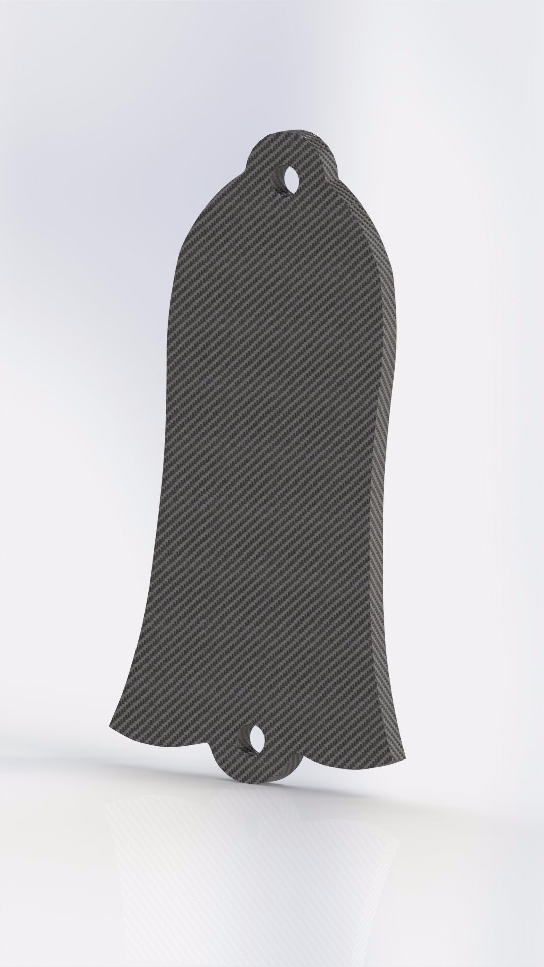 CARBON FIBER Truss Fits Gibson Les Paul Rod Bell Shaped Custom Cover