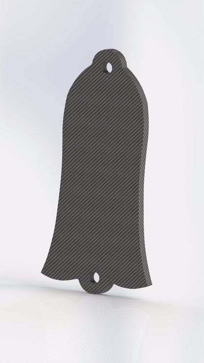 CARBON FIBER Truss Fits Gibson Les Paul Rod Bell Shaped Custom Cover