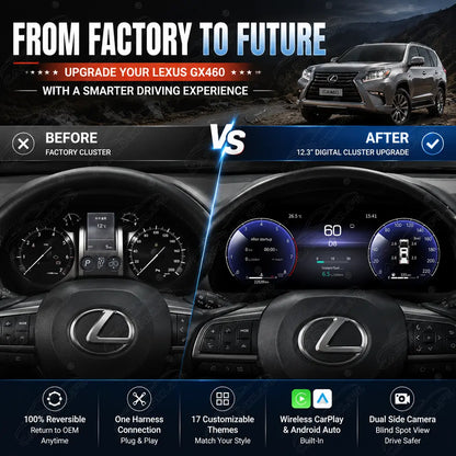 Lexus GX460 (2010-2019) Digital Cluster with CarPlay