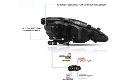Lexus IS250/IS250C/IS350/IS220d & ISF(XE20) Black Matrix Projector Headlights (2006-2014)