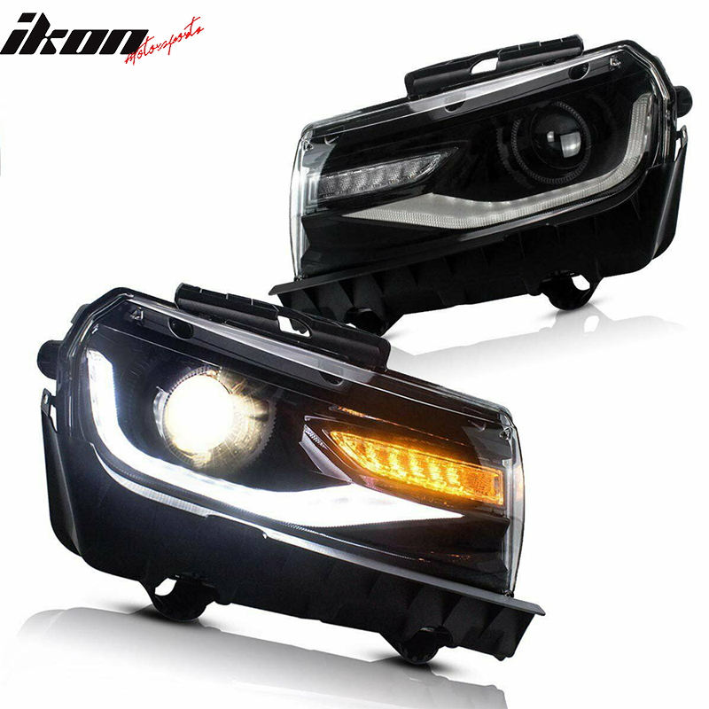 2014-2015 Chevy Camaro 6th Gen Style DRL LED Headlights with 20 Colors